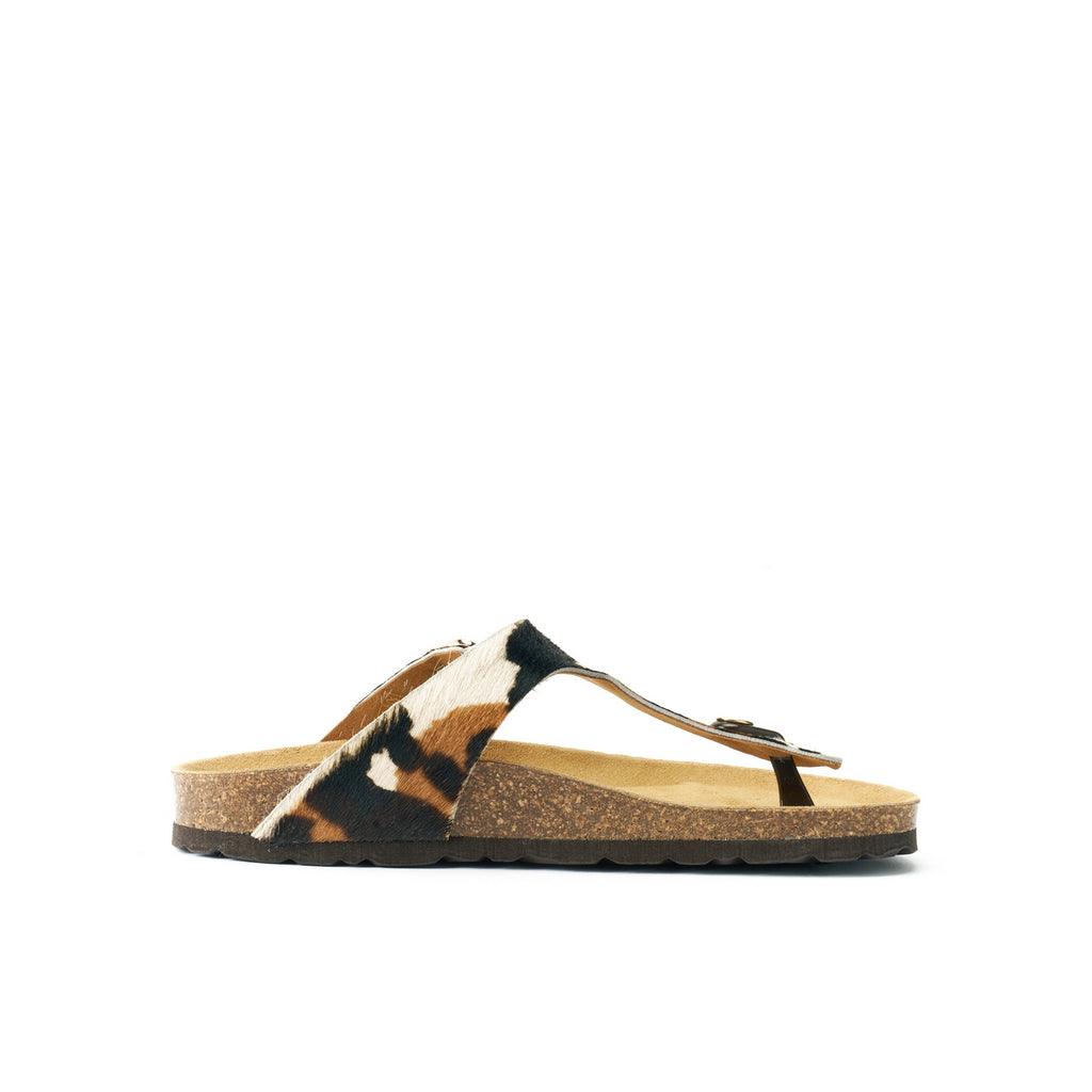 Chanclas Blanca - Marrón - Mujer