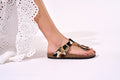 Chanclas Blanca - Marrón - Mujer