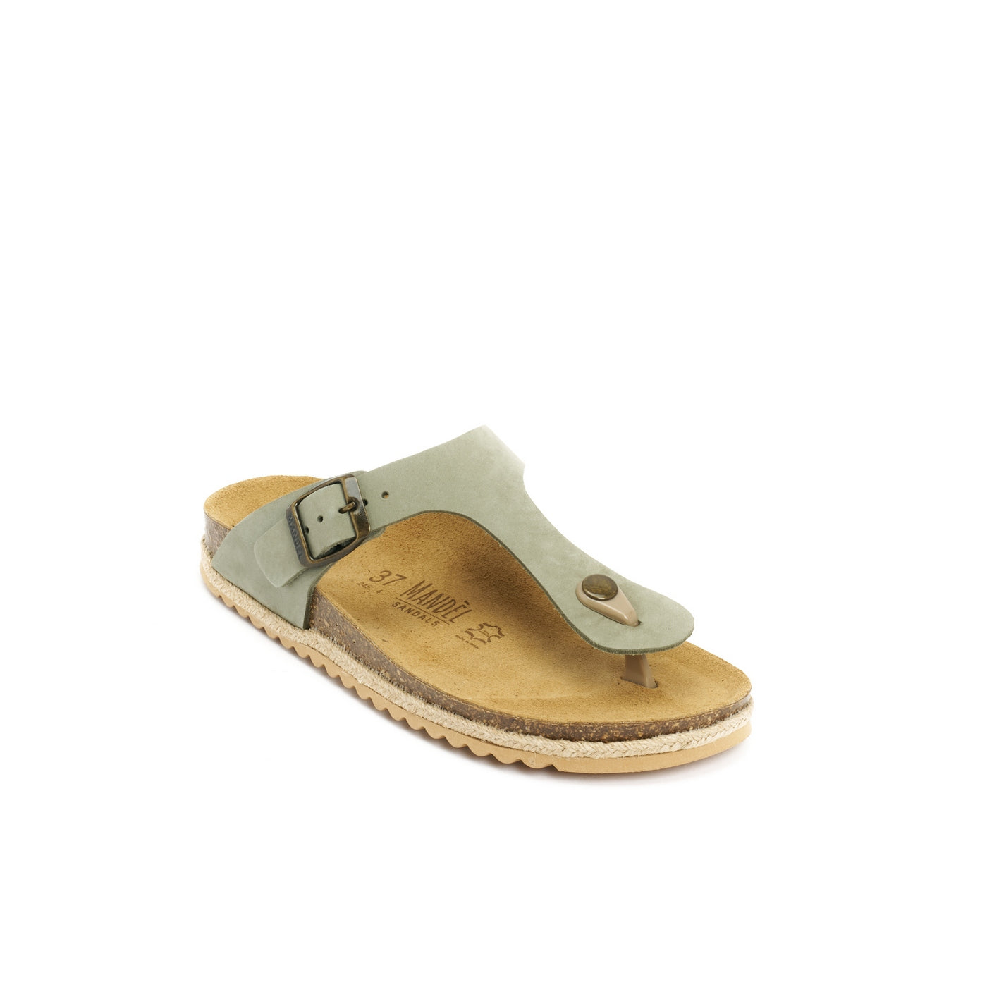 Chanclas Blanca - Verde - Mujer