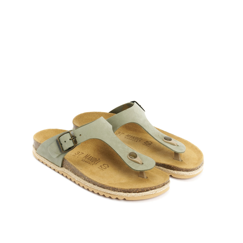 Chanclas Blanca - Verde - Mujer