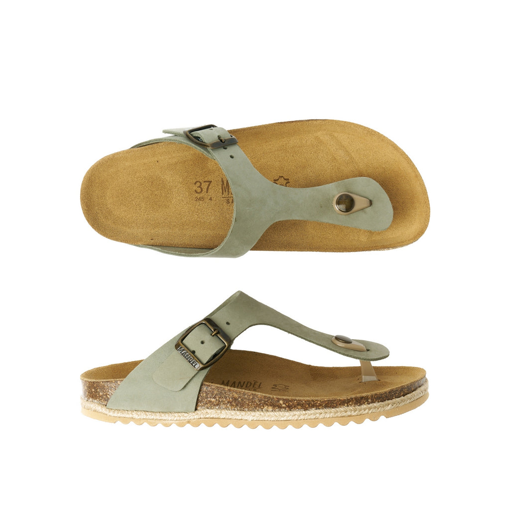 Chanclas Blanca - Verde - Mujer