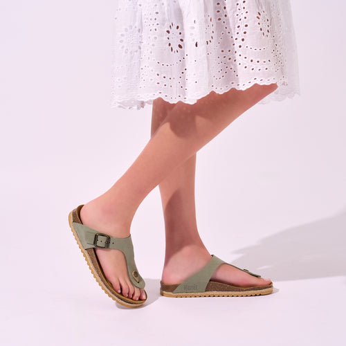Blanca Flip Flops - Green - Women