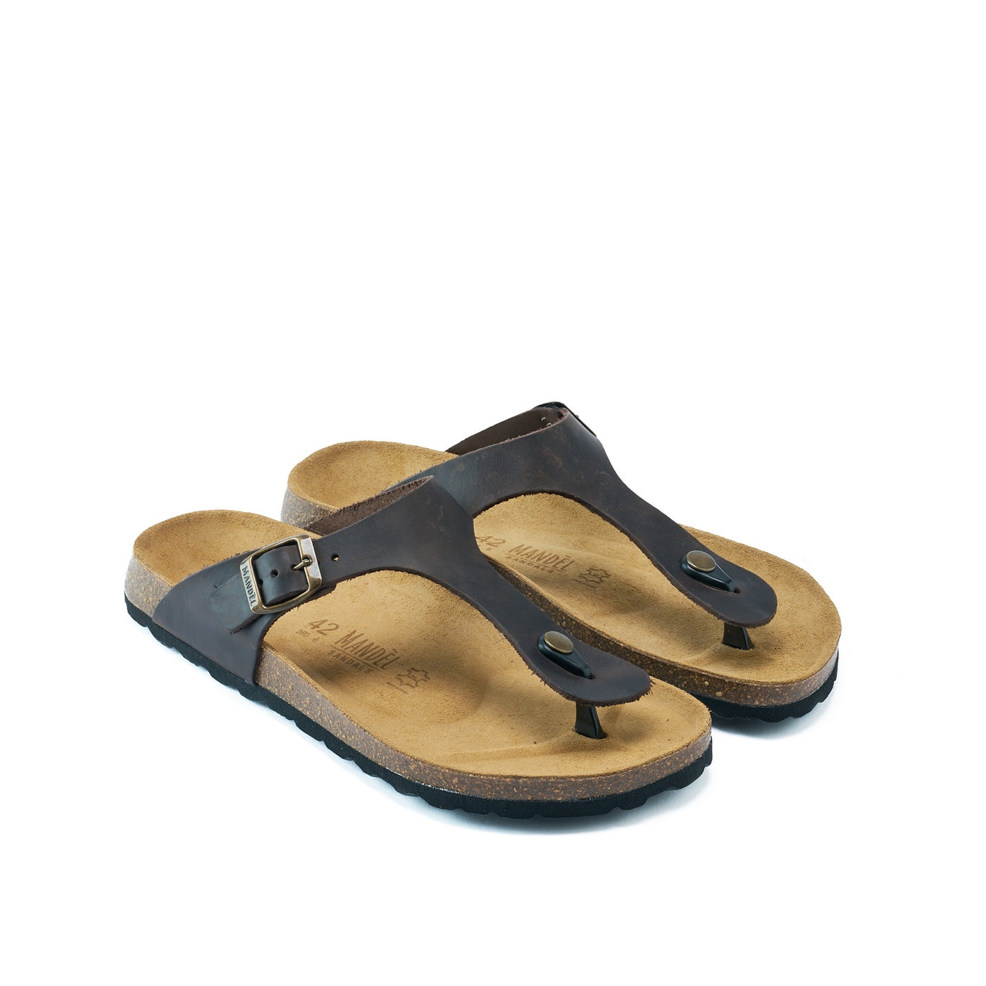 Tongs David - Dark Brown - Homme