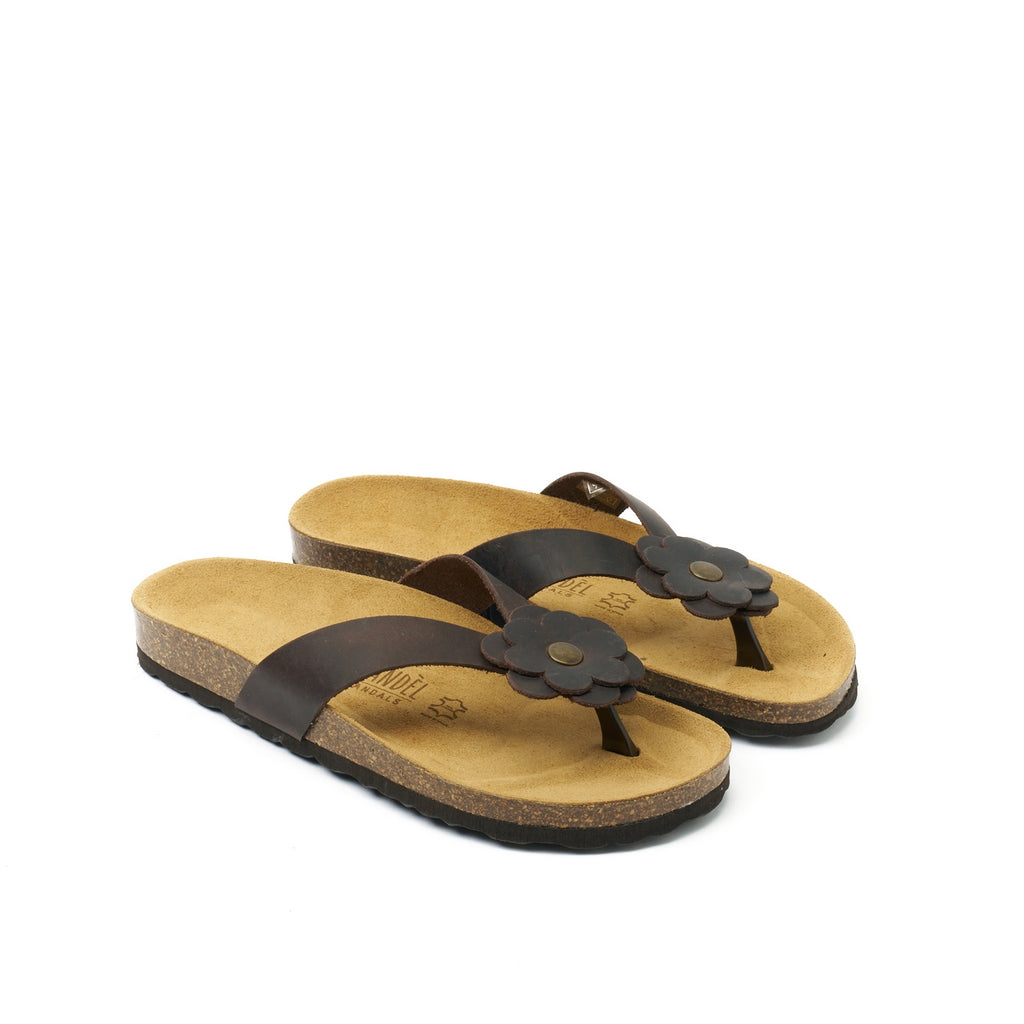 Chanclas Lene - Marrón oscuro - Mujer