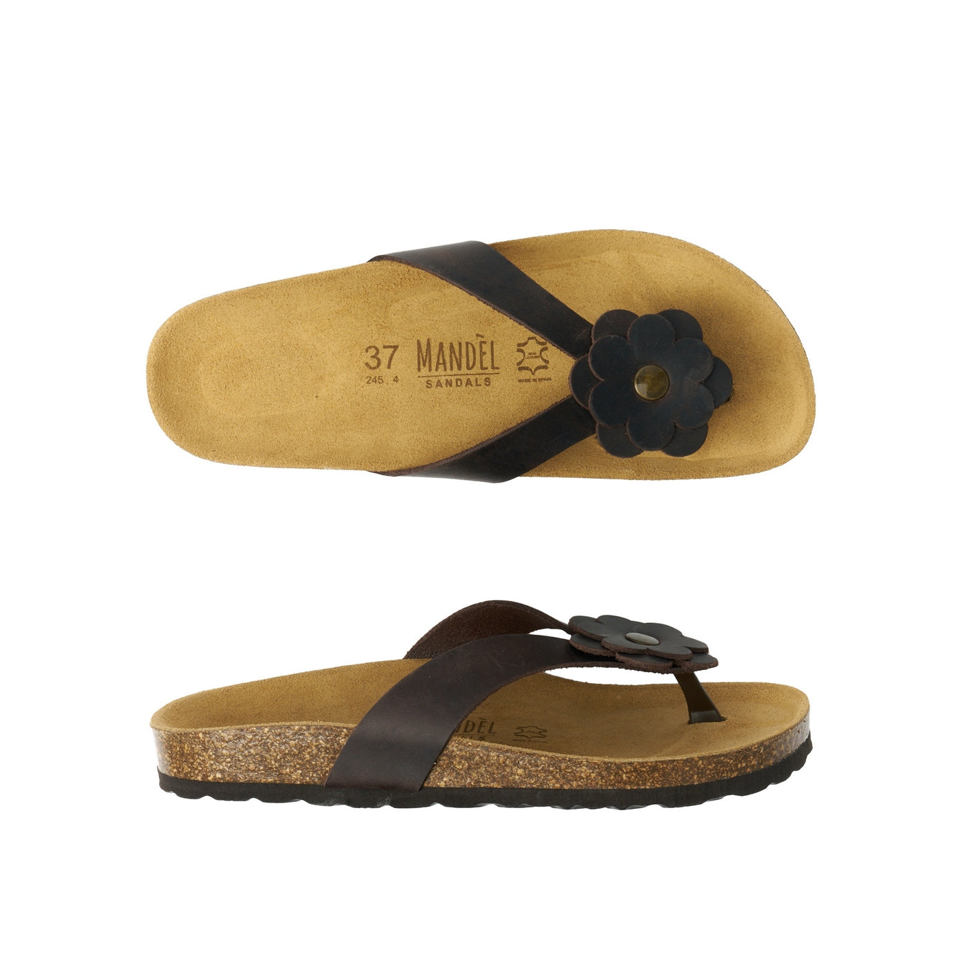 Chanclas Lene - Marrón oscuro - Mujer