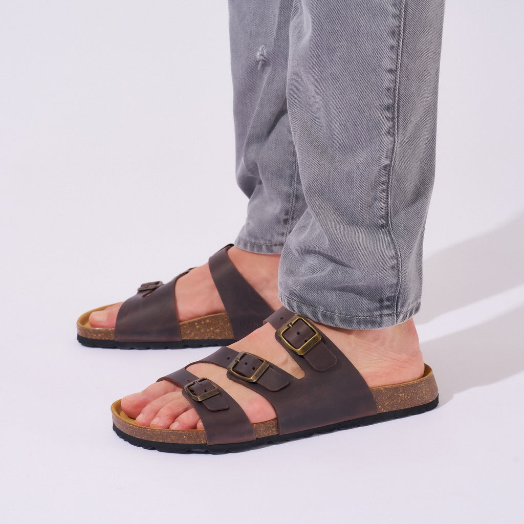 Sandalias Paco - Marrón oscuro - Hombre