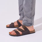 Sandalias Paco - Marrón oscuro - Hombre
