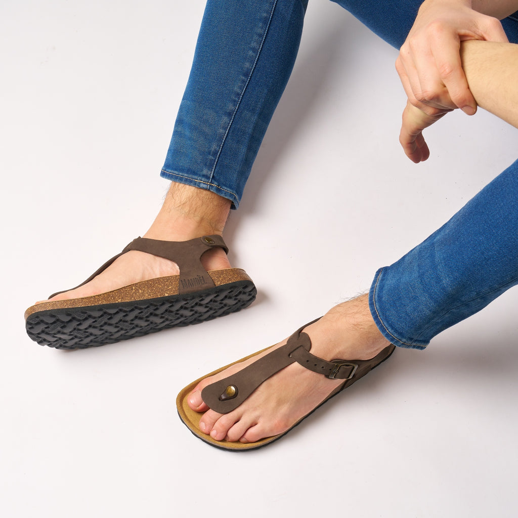 Chanclas Leon - Marrón oscuro - Hombre