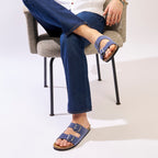 Sandalias Alberto Suede Jeans - Hombre