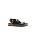 Carlos Big Buckle Patent Black - Mujer