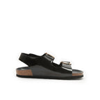 Carlos Big Buckle Patent Black - Mujer