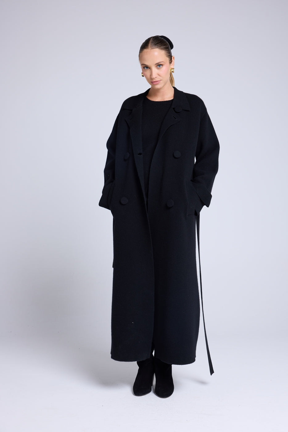 Manteau Trench Meilna - Noir - Femme