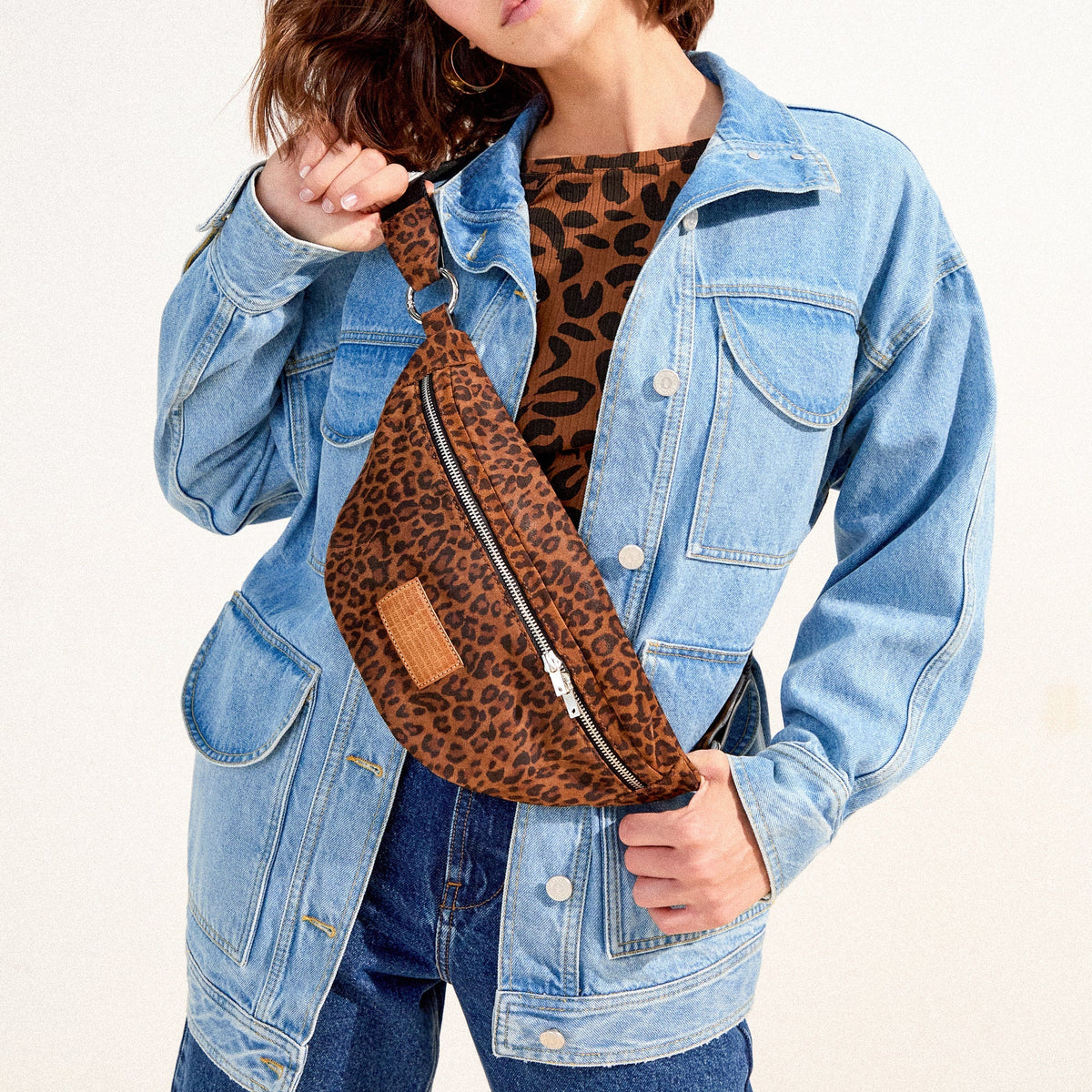 Bolso Gloria Cuero - Leopardo