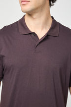 Elevated Lotus Jsy Polo - Fig - Men