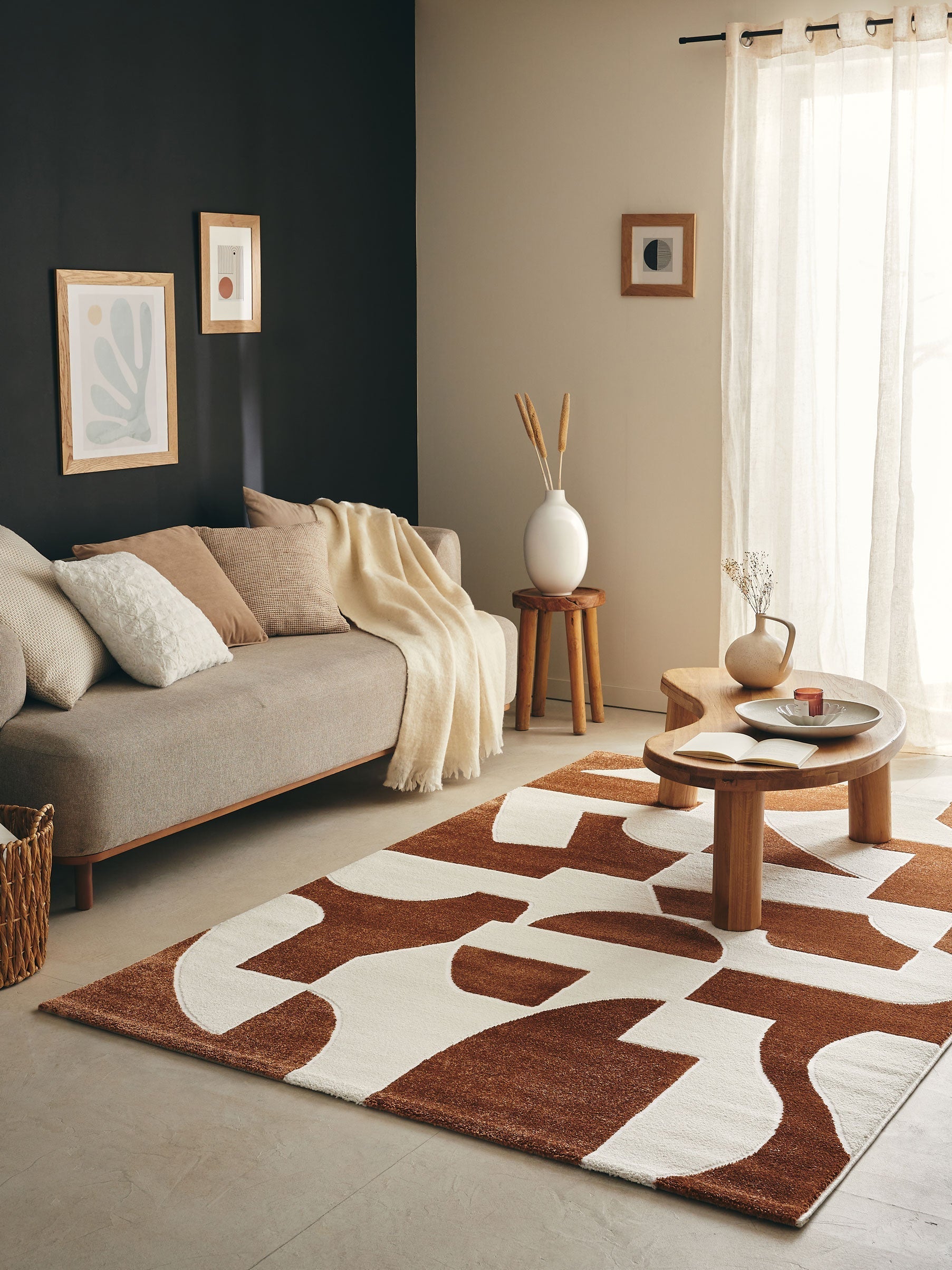 MEMPHIS - Brown geometric rug - MEM562MAR MEMPHIS