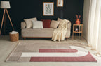 Memphis - Tapis D'Intérieur - Polypropylène - Rouge