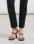 Reiko - Pantalón Talle Alto Mercy Coated - Black - Mujer