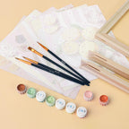 Mini pintura por números 15x20cm (6 piezas) - Delicias de verano