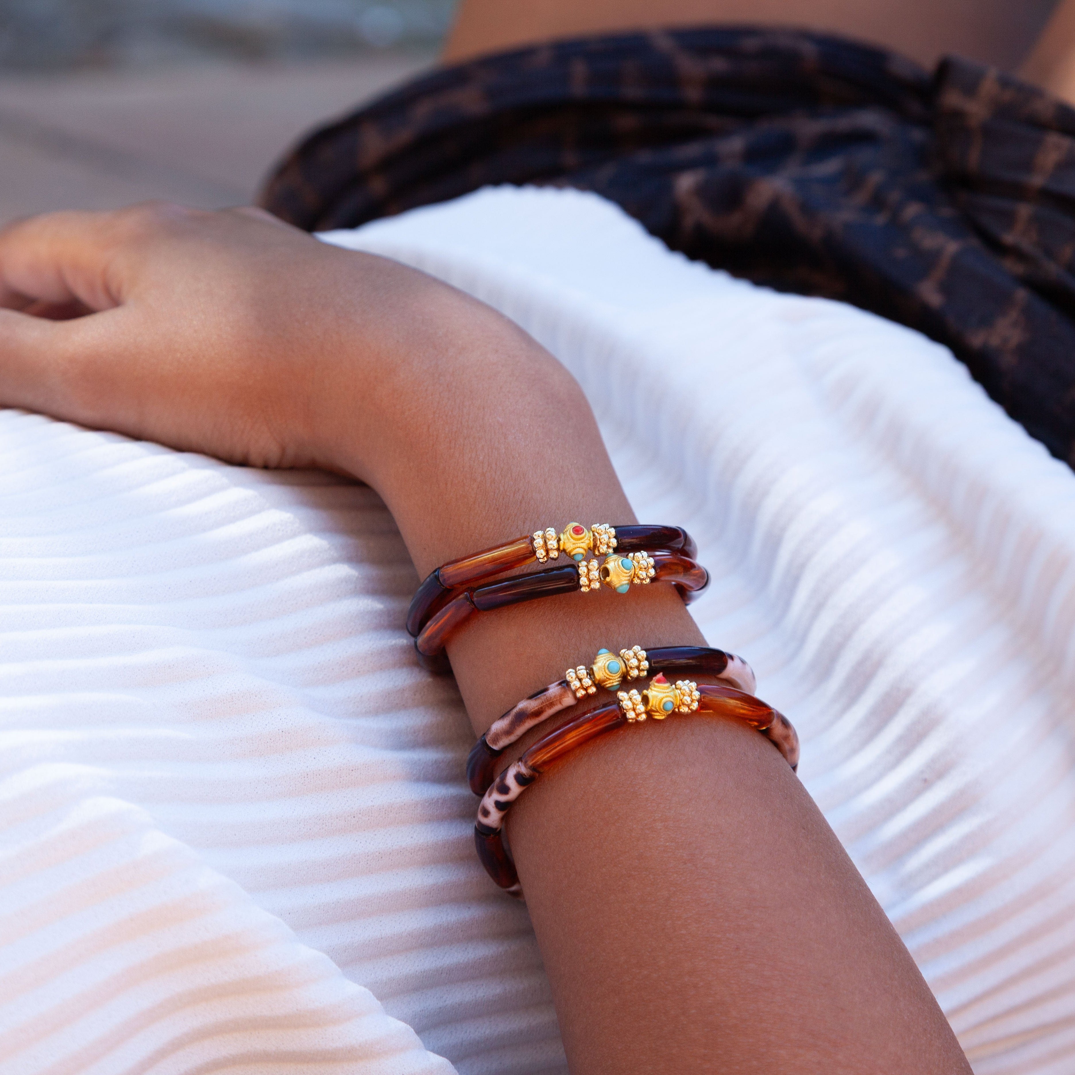 Pulseras Mini Léo - Full Brown