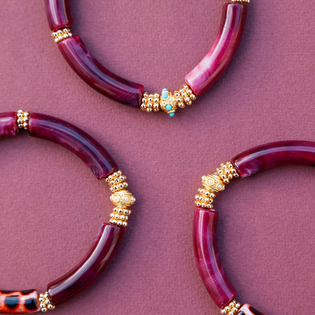 Pulsera Juhu - Monochrome Pourpre