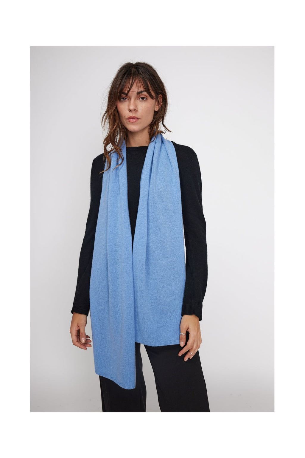 Kashmir-Stola Tørklæde - Lyseblå - Unisex