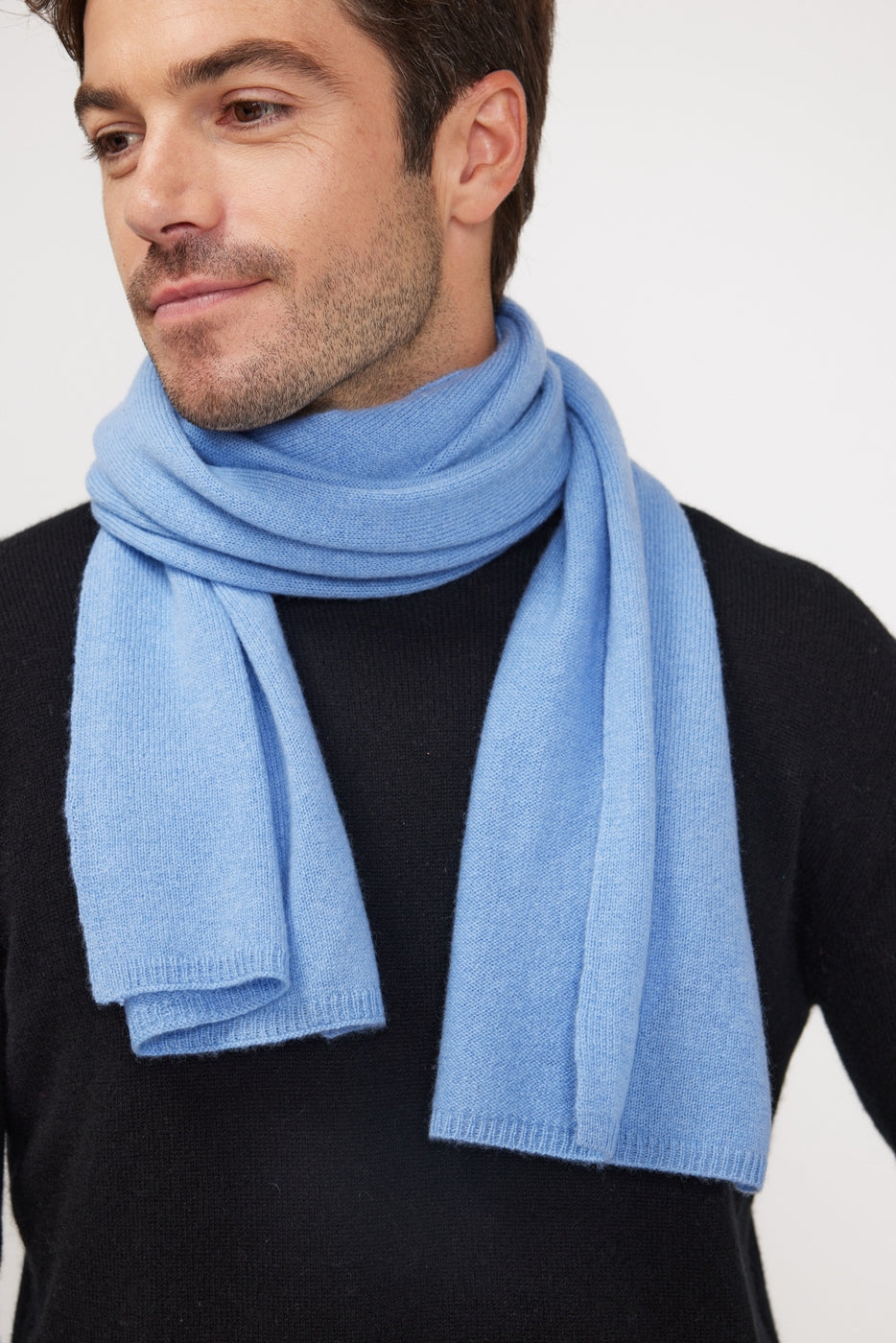 Kashmir-Stola Tørklæde - Lyseblå - Unisex