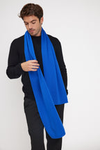 Kashmir-tørklæde/stola - Skarp blå - Unisex