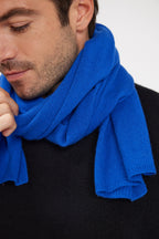 Kashmir-tørklæde/stola - Skarp blå - Unisex