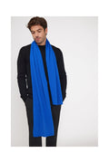 Kashmir-tørklæde/stola - Skarp blå - Unisex