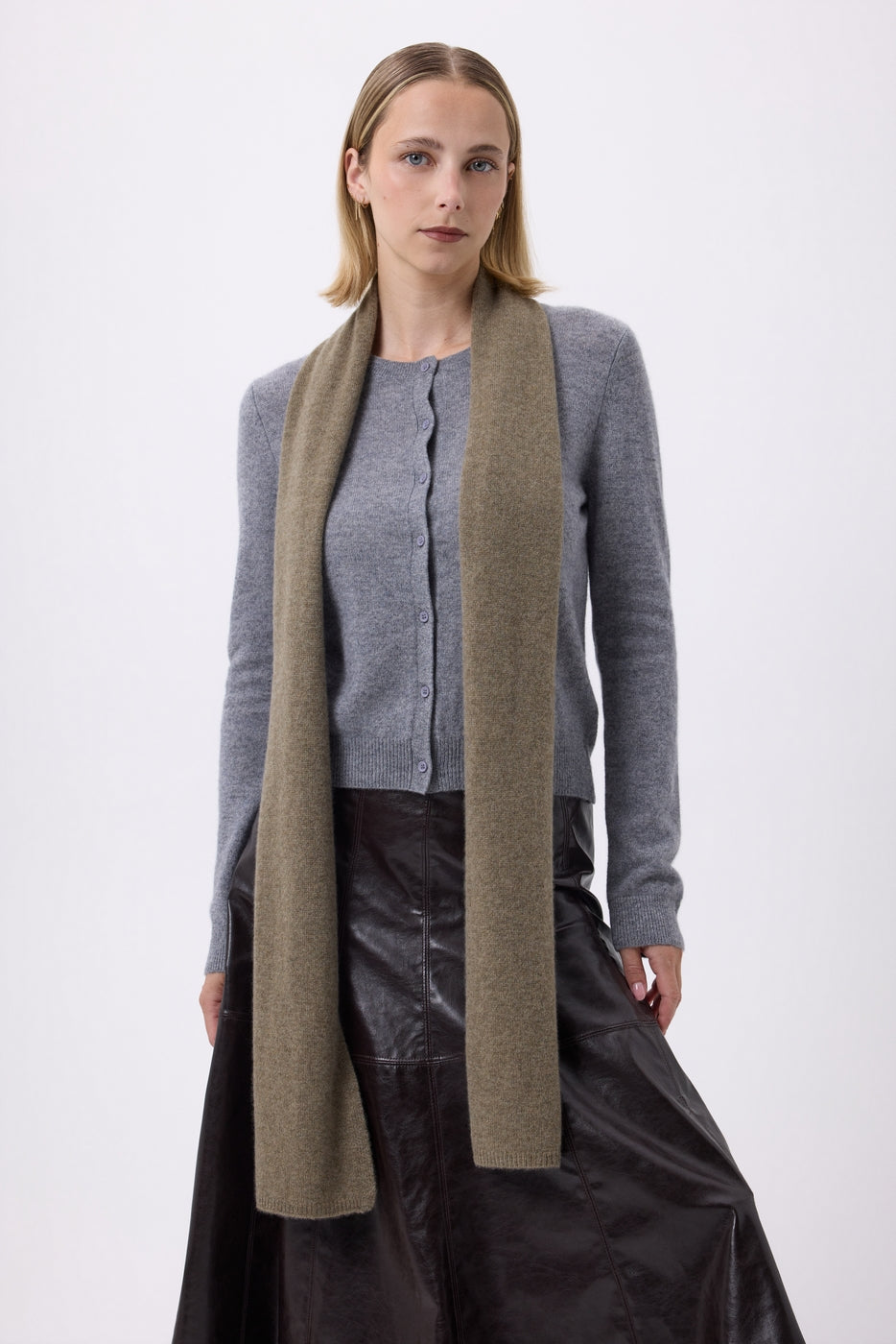 Unisex-Kaschmirschal Stola – Khakigrün – Unisex