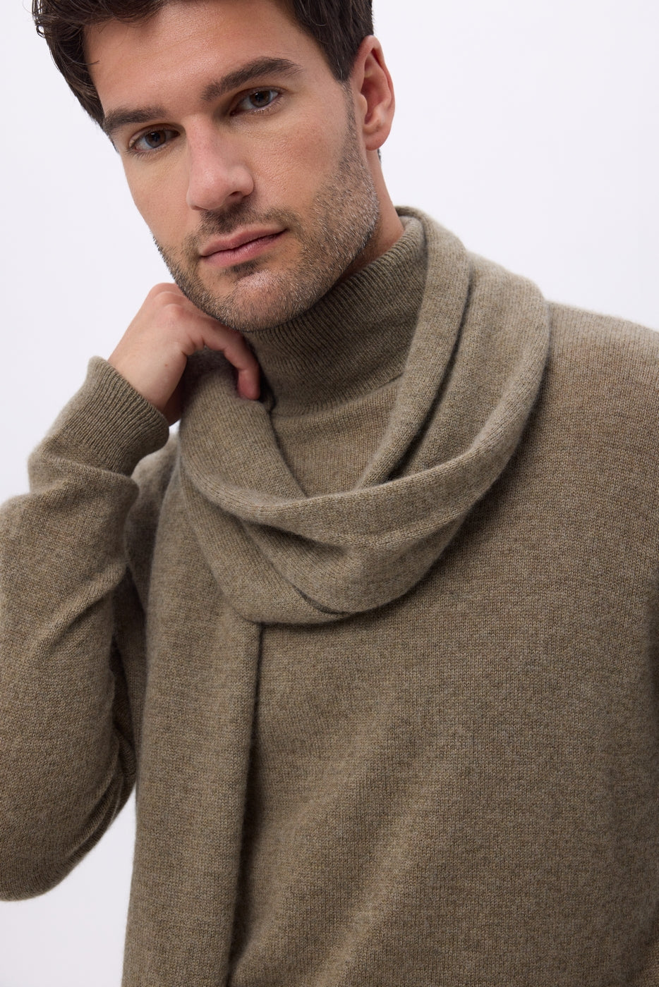 Unisex-Kaschmirschal Stola – Khakigrün – Unisex