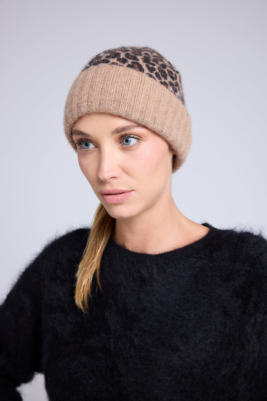 Berretto unisex leopardato - Beige leopardato - Unisex