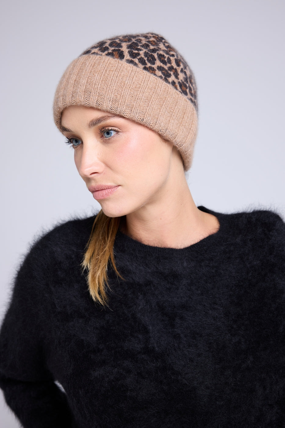 Berretto unisex leopardato - Beige leopardato - Unisex