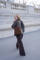 Sac Seau Bruna Suede - Marron