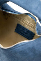 Sac A Main Dulce Suede - Bleu