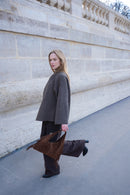 Sac Porté-Épaule Eira Fringes - Marron