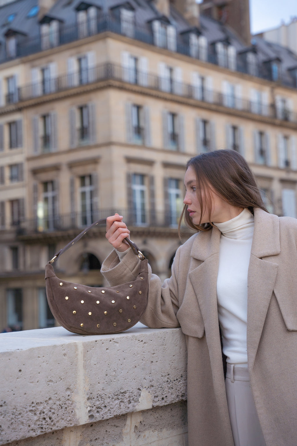 Lyra Crossbody Bag - Taupe