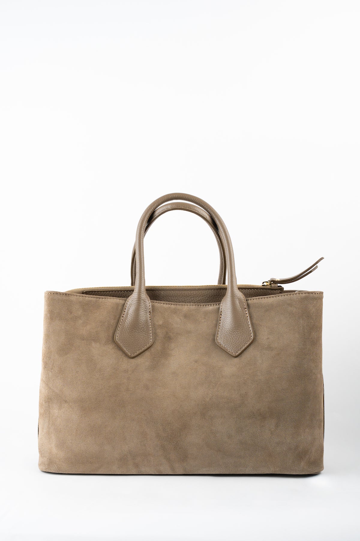 Bolso tote Milia de ante - Gris topo