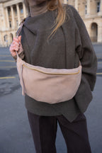 Sac Banane Rachel Nubuk - Taupe