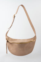 Sac Banane Rachel Nubuk - Taupe
