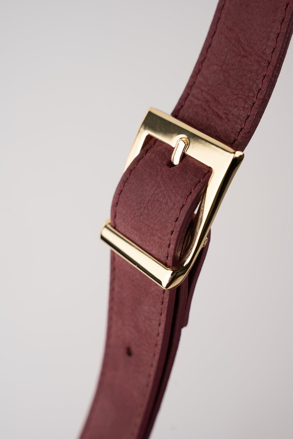 Rachel Nubuk Belt Bag - Burgundy