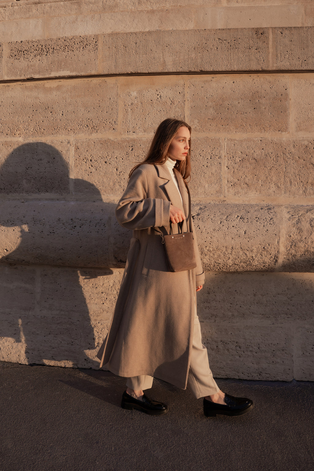 Sac À Main Skadi Suede - Taupe