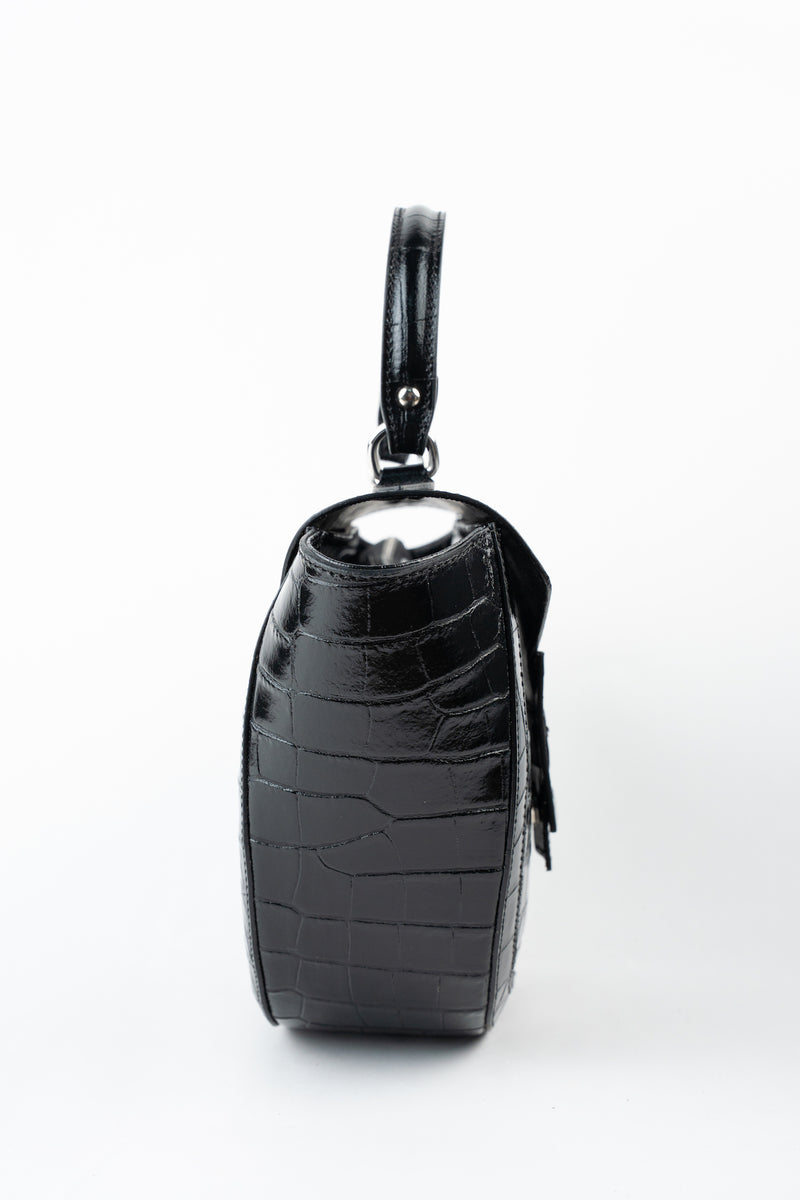Bolso de mano Votti Croco - Negro