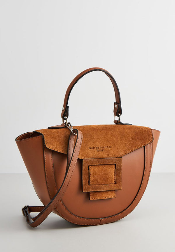 Bolso de hombro Votti de ante - Camel