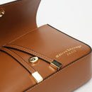 Aela Box Shoulder Bag - Dark Camel