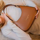Sac Porté-Épaule Aline - Camel Fonce