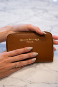 Portefeuille Moni Box - Camel Fonce