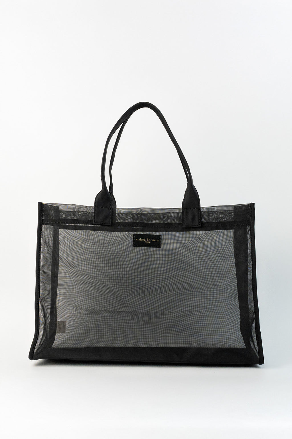 Bolso tote bajo - Negro