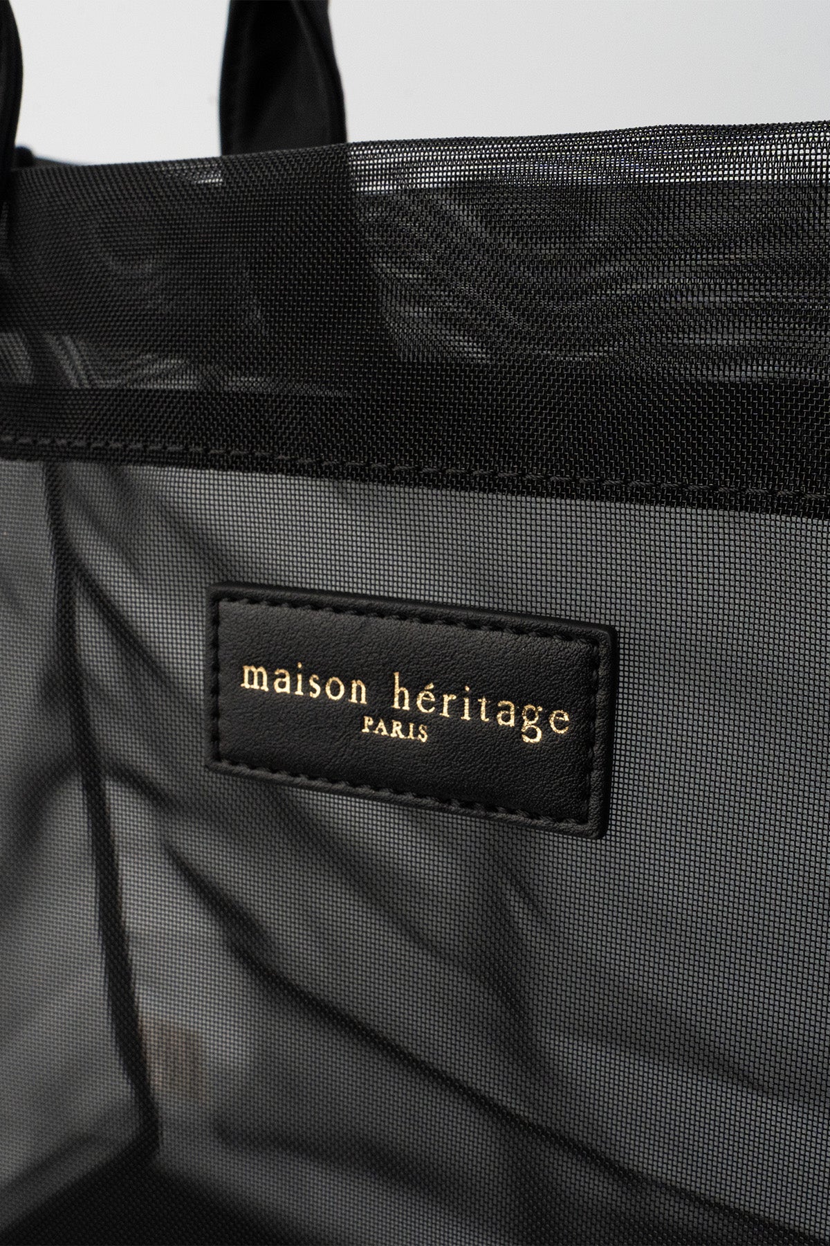 Bolso tote bajo - Negro