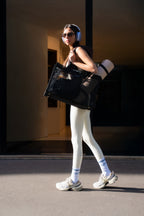 Bolso tote bajo - Negro